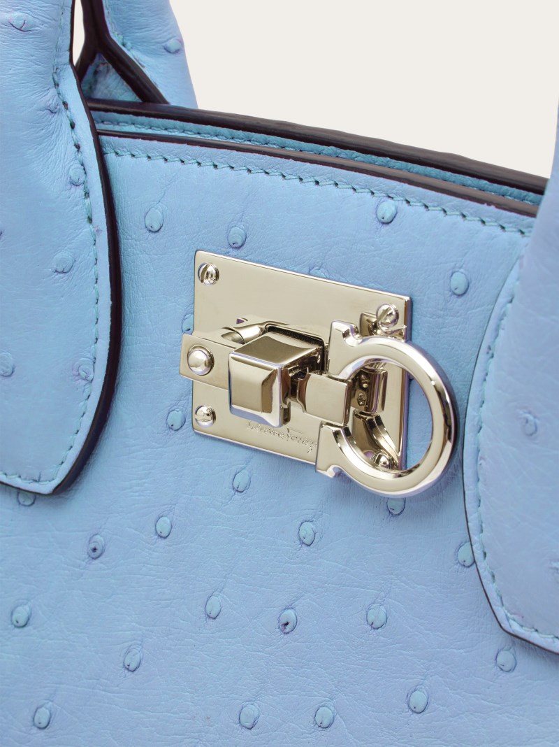 Ferragamo | Women's Studio Box Bag - Sky Blue