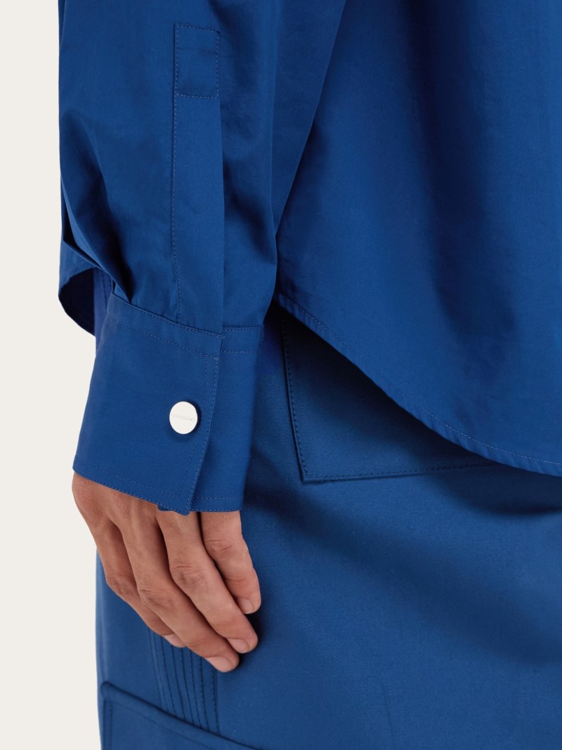 Ferragamo | Men's Button Down Shirt - Teal Blue