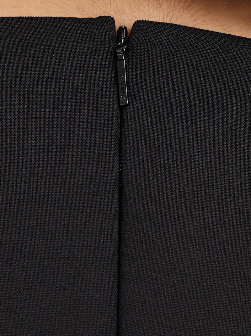 Ferragamo | Women's Corseted Dress With Gathered Neckline - Black