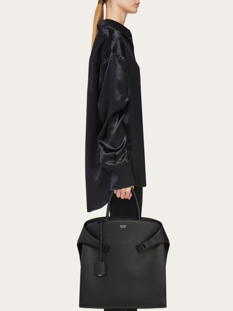 Ferragamo | Women's Hug Tote Bag - Black