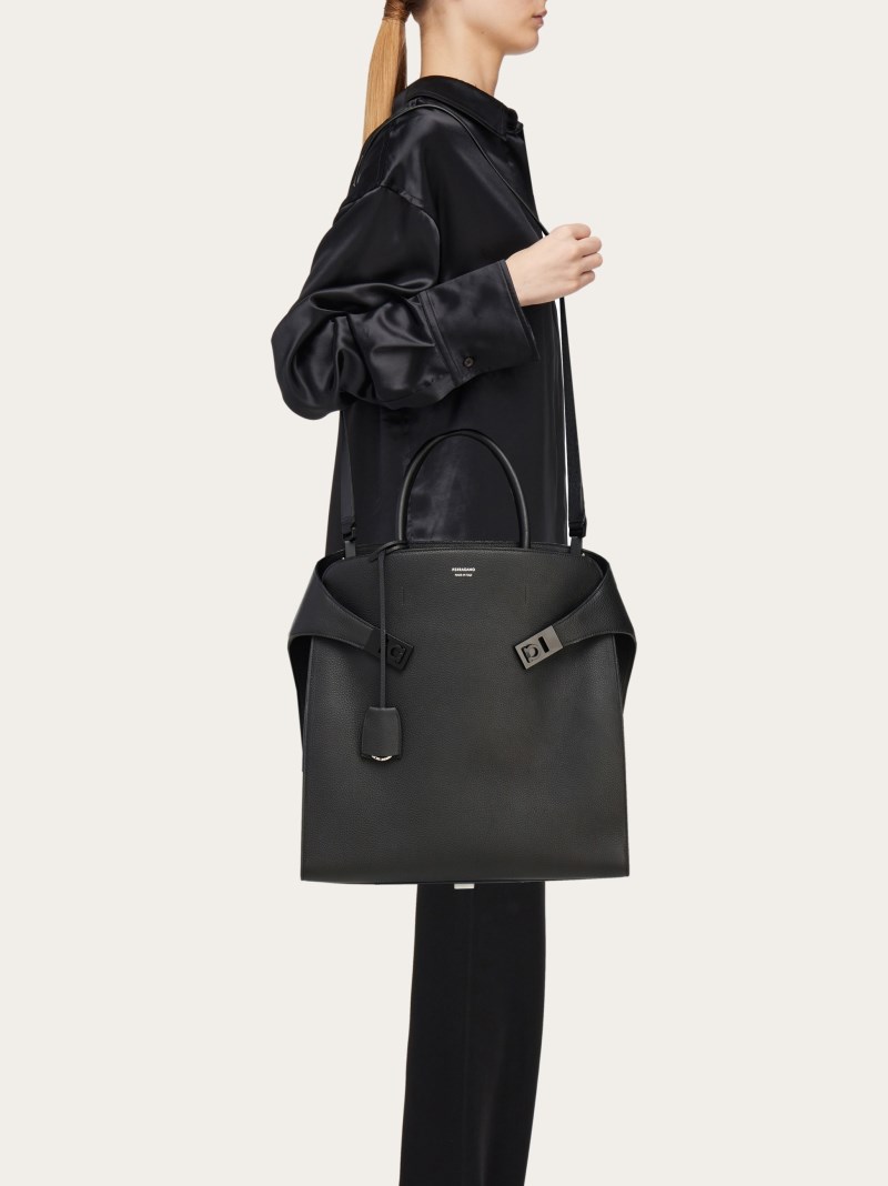 Ferragamo | Women's Hug Tote Bag - Black