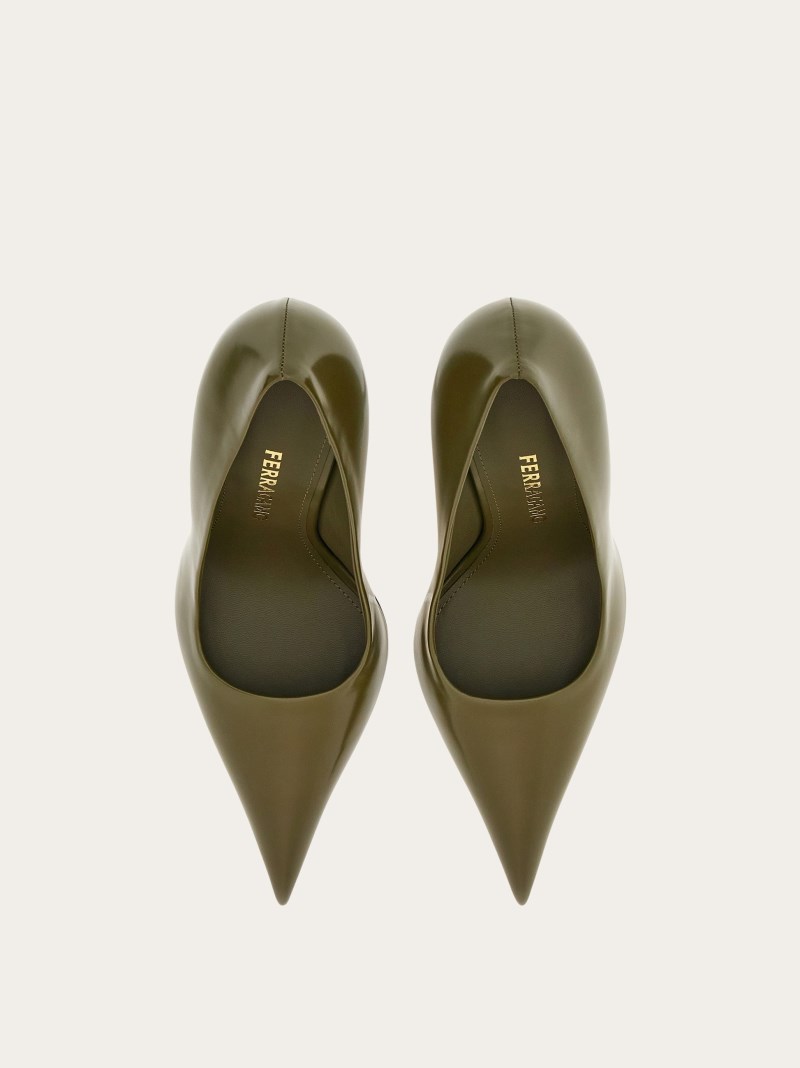 Ferragamo | Women's Eva Pump - Olive Green