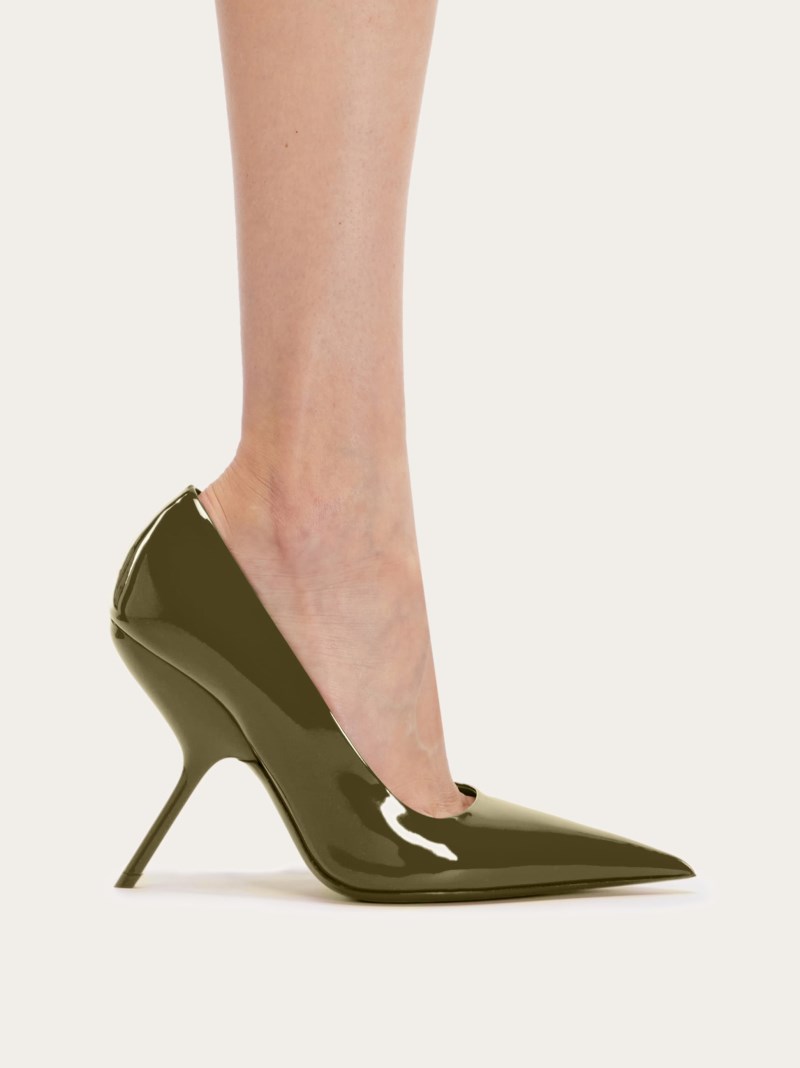 Ferragamo | Women's Eva Pump - Olive Green