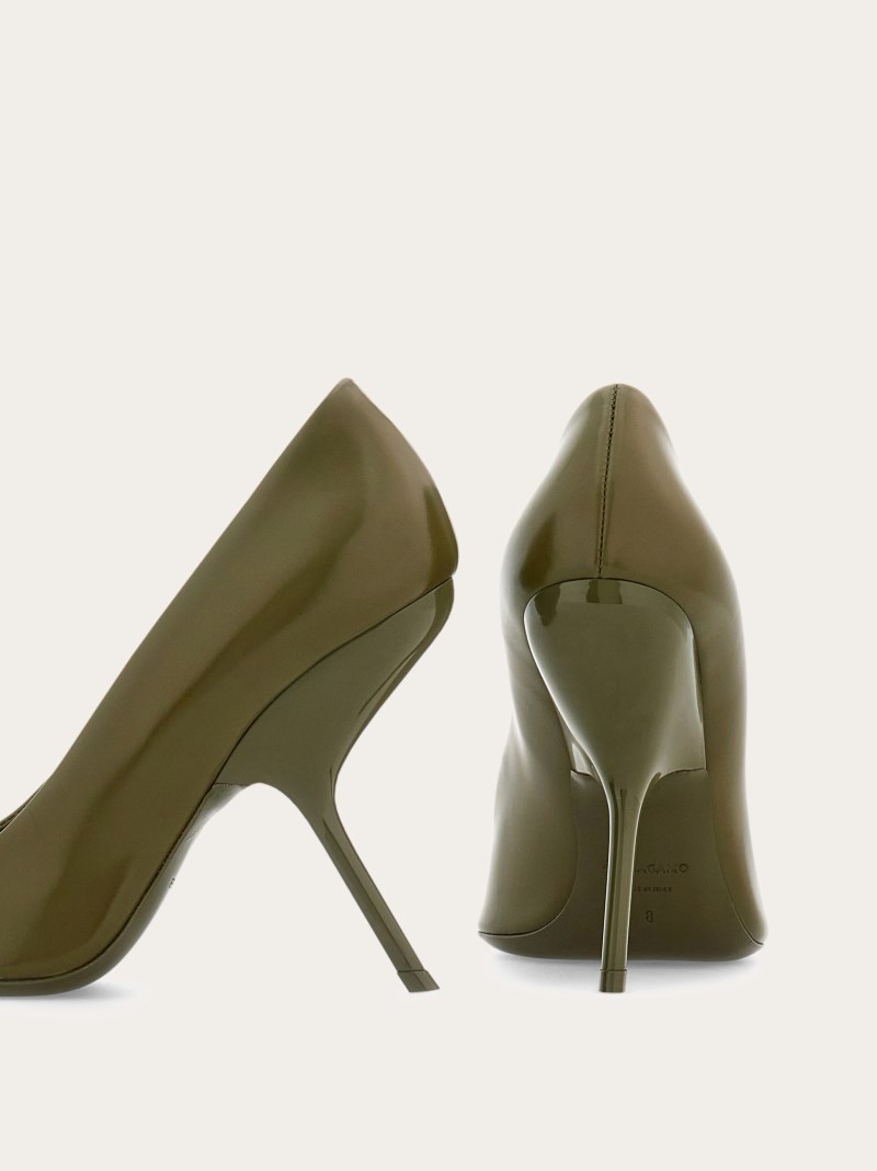 Ferragamo | Women's Eva Pump - Olive Green