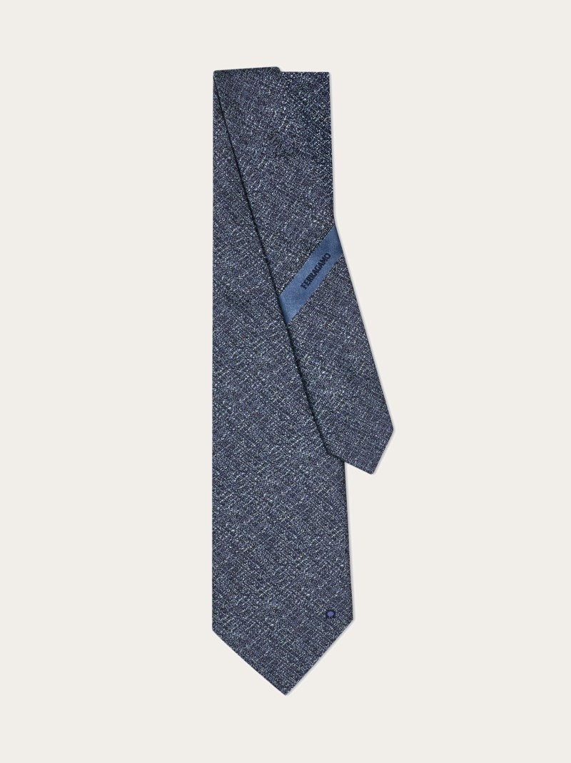 Ferragamo | Men's Jacquard Tie - Blue