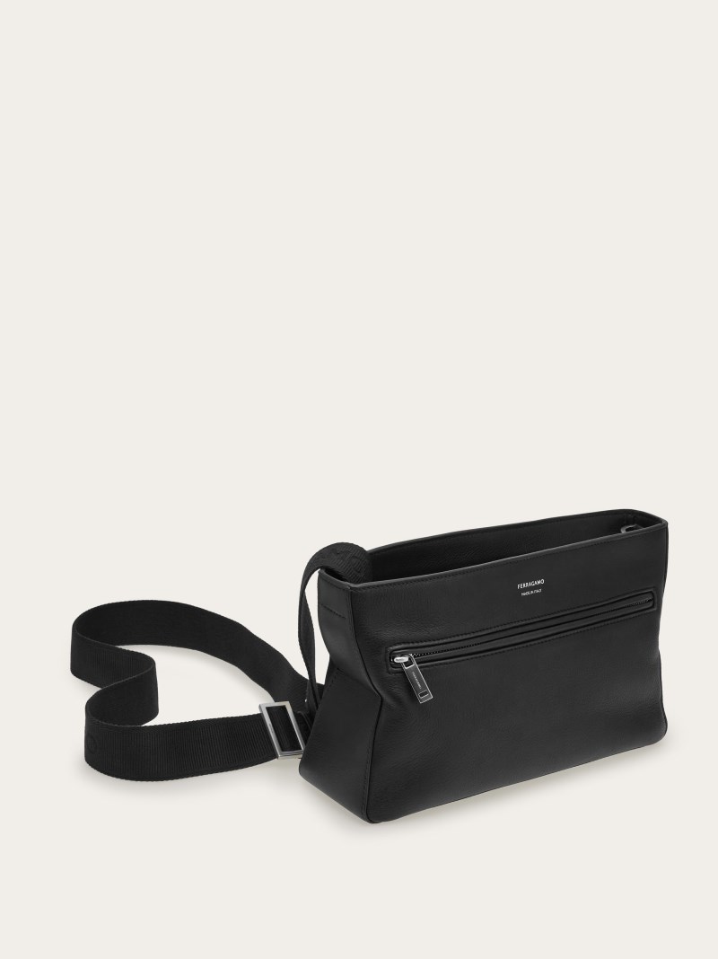 Ferragamo | Men's Crossbody Bag - Black