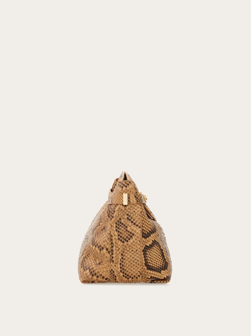 Ferragamo | Women's Hug Soft Crossbody Bag - Light Caramel