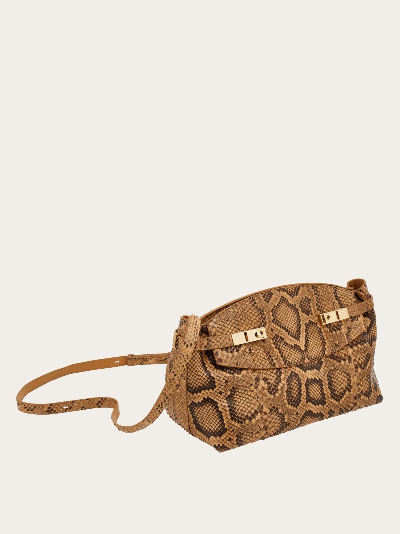 Ferragamo | Women's Hug Soft Crossbody Bag - Light Caramel