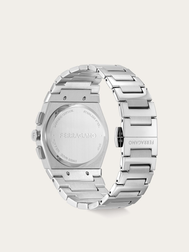 Ferragamo | Men's Vega Chrono Watch - Stainless Steel/Black
