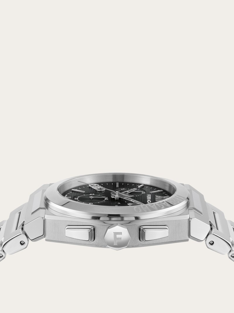 Ferragamo | Men's Vega Chrono Watch - Stainless Steel/Black
