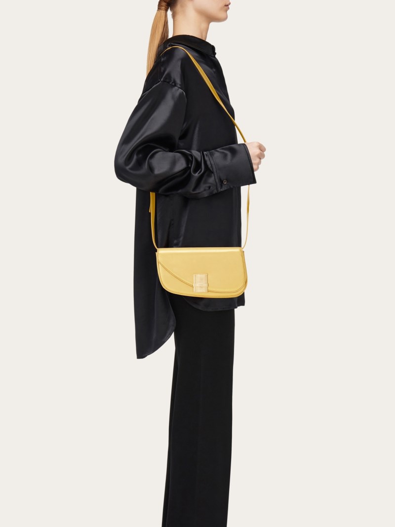 Ferragamo | Women's Fiamma Mini Crossbody Bag - Gold