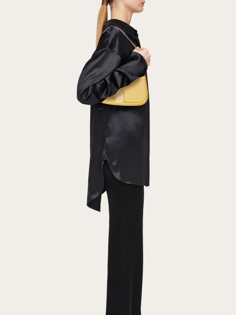 Ferragamo | Women's Fiamma Mini Crossbody Bag - Gold
