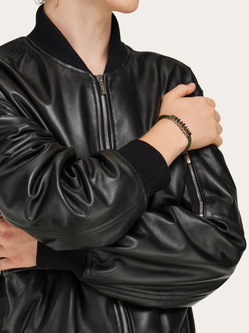 Ferragamo | Men's Bracelet - Mis 17 - Green/Clay