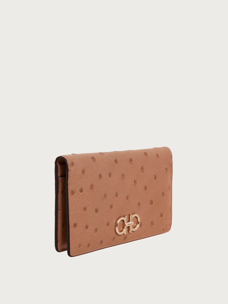 Ferragamo | Women's Gancini Continental Wallet - Beige
