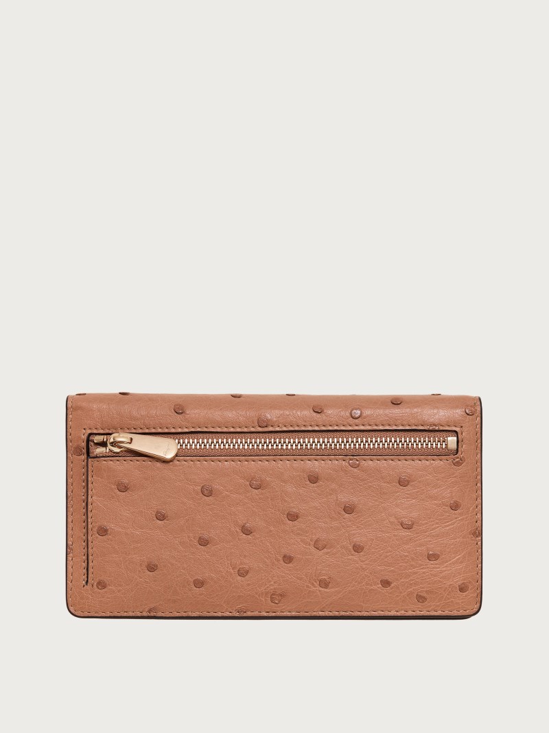 Ferragamo | Women's Gancini Continental Wallet - Beige