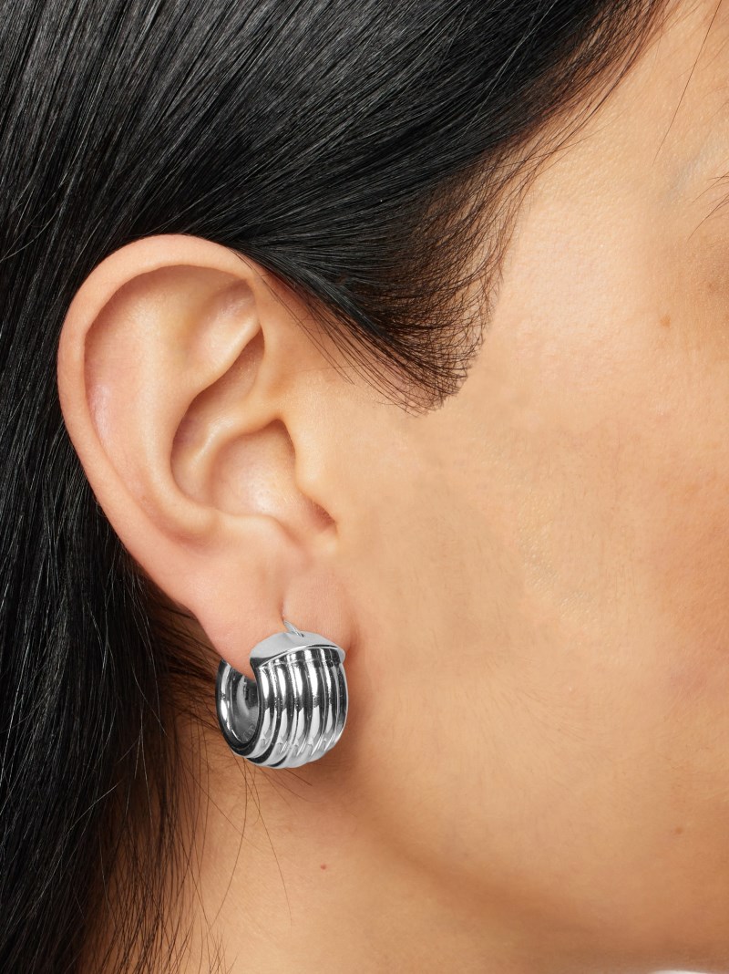 Ferragamo | Women's Gancini Earrings - Palladium