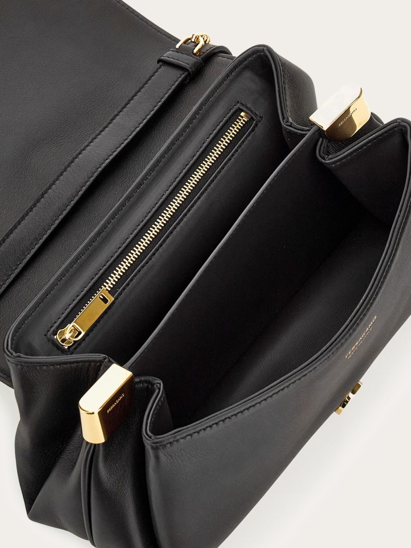 Ferragamo | Women's Front Flap Crossbody Bag - Black