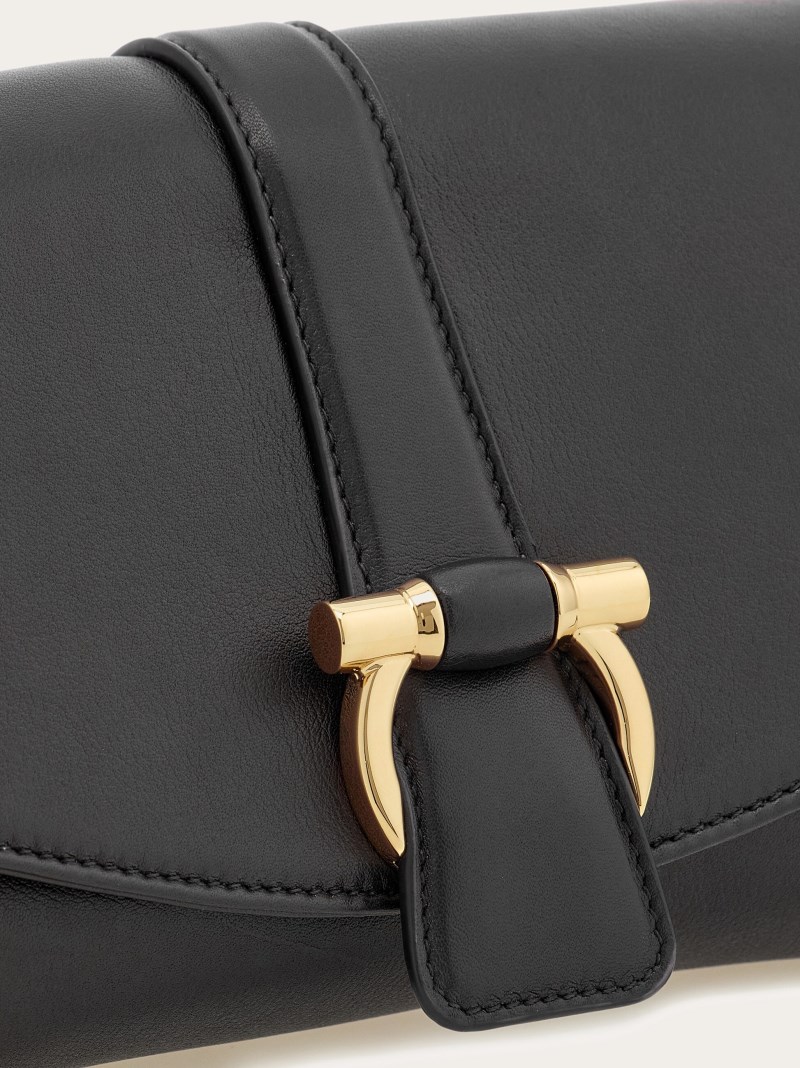 Ferragamo | Women's Front Flap Crossbody Bag - Black
