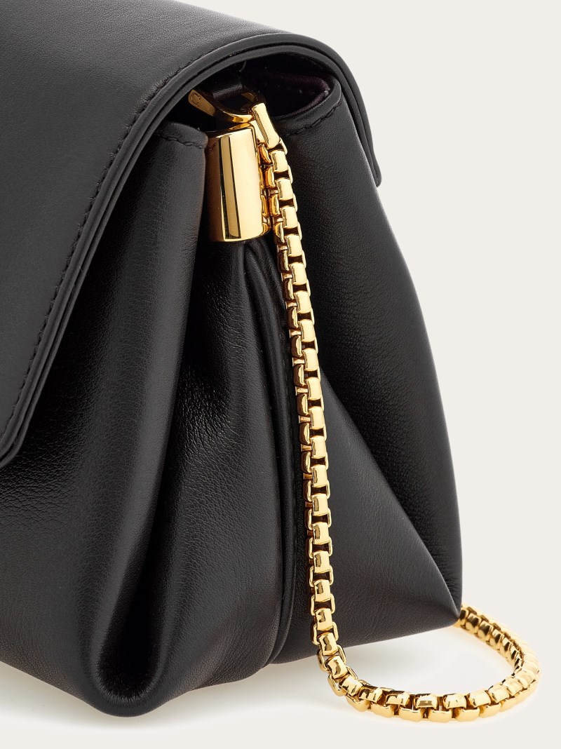 Ferragamo | Women's Front Flap Crossbody Bag - Black
