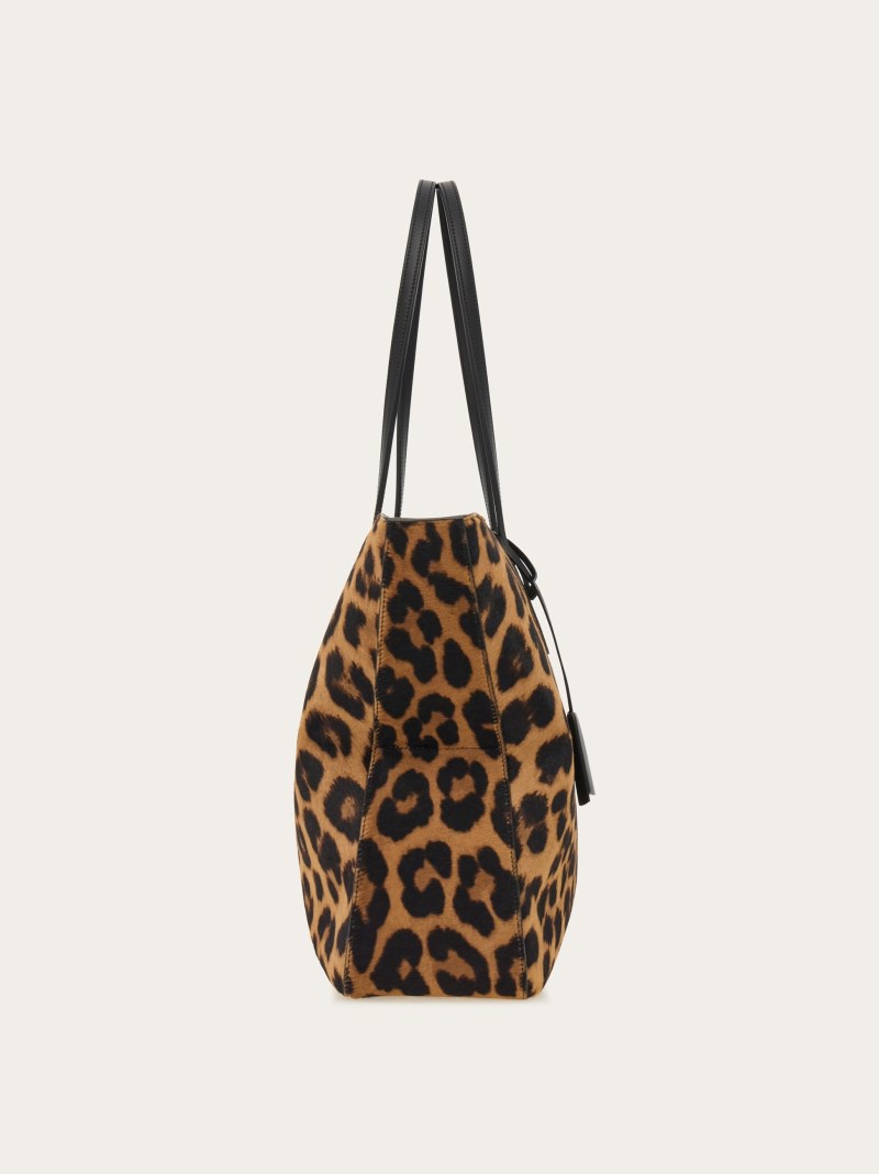 Ferragamo | Women's Tote Bag - Leopard Print