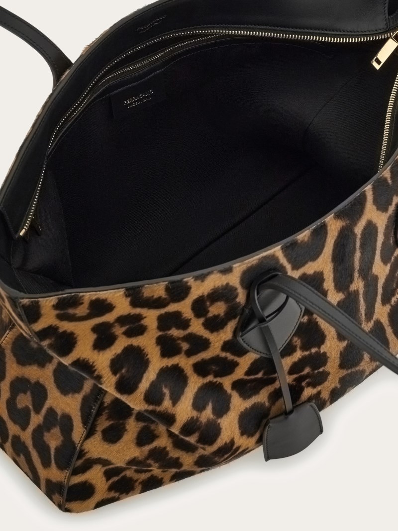 Ferragamo | Women's Tote Bag - Leopard Print