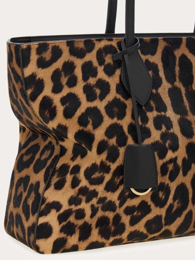 Ferragamo | Women's Tote Bag - Leopard Print