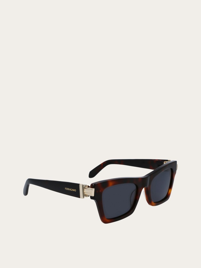 Ferragamo | Women's Sunglasses - Tortoise/Grey