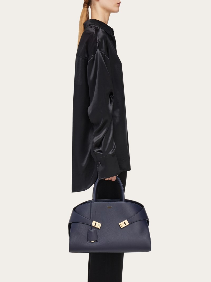 Ferragamo | Women's Hug Handbag - Midnight Blue