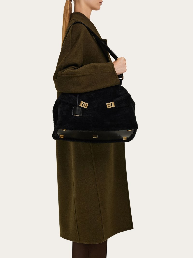 Ferragamo | Women's Hug Handbag - Black
