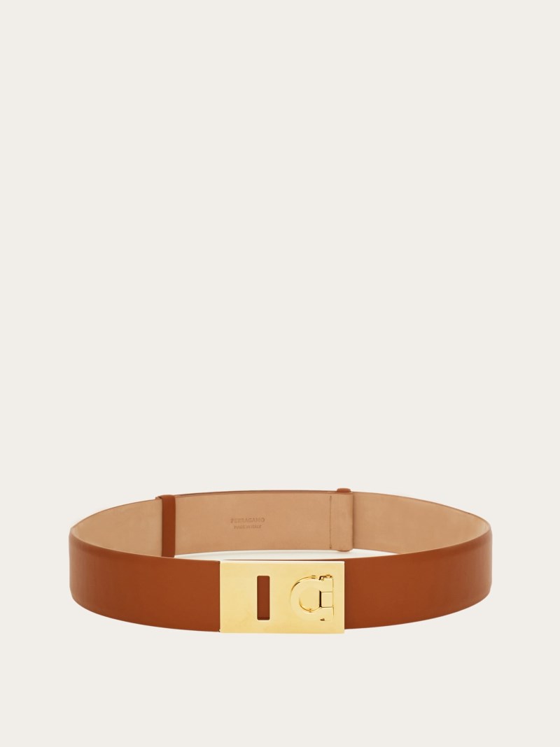 Ferragamo | Women's Adjustable Hug Belt - Cognac