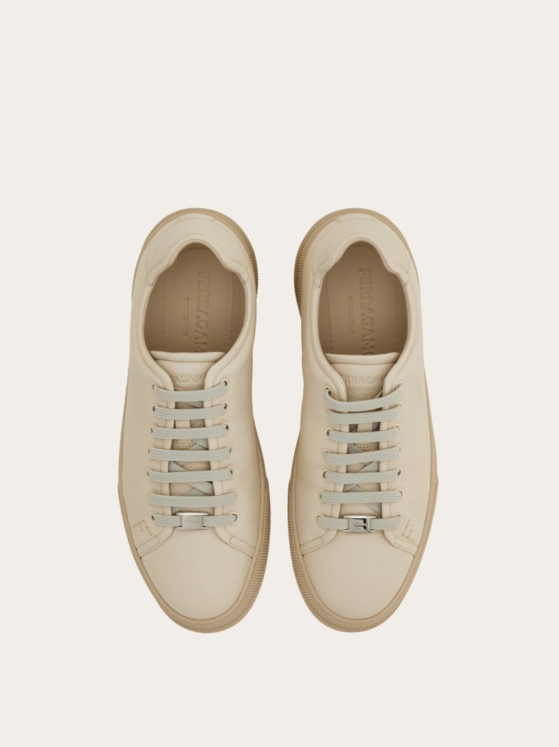 Ferragamo | Men's Low Top Sneaker - Mascarpone
