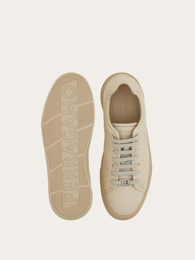 Ferragamo | Men's Low Top Sneaker - Mascarpone