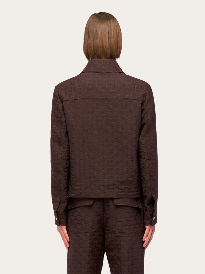 Ferragamo | Men's Monogram Blouson - Espresso
