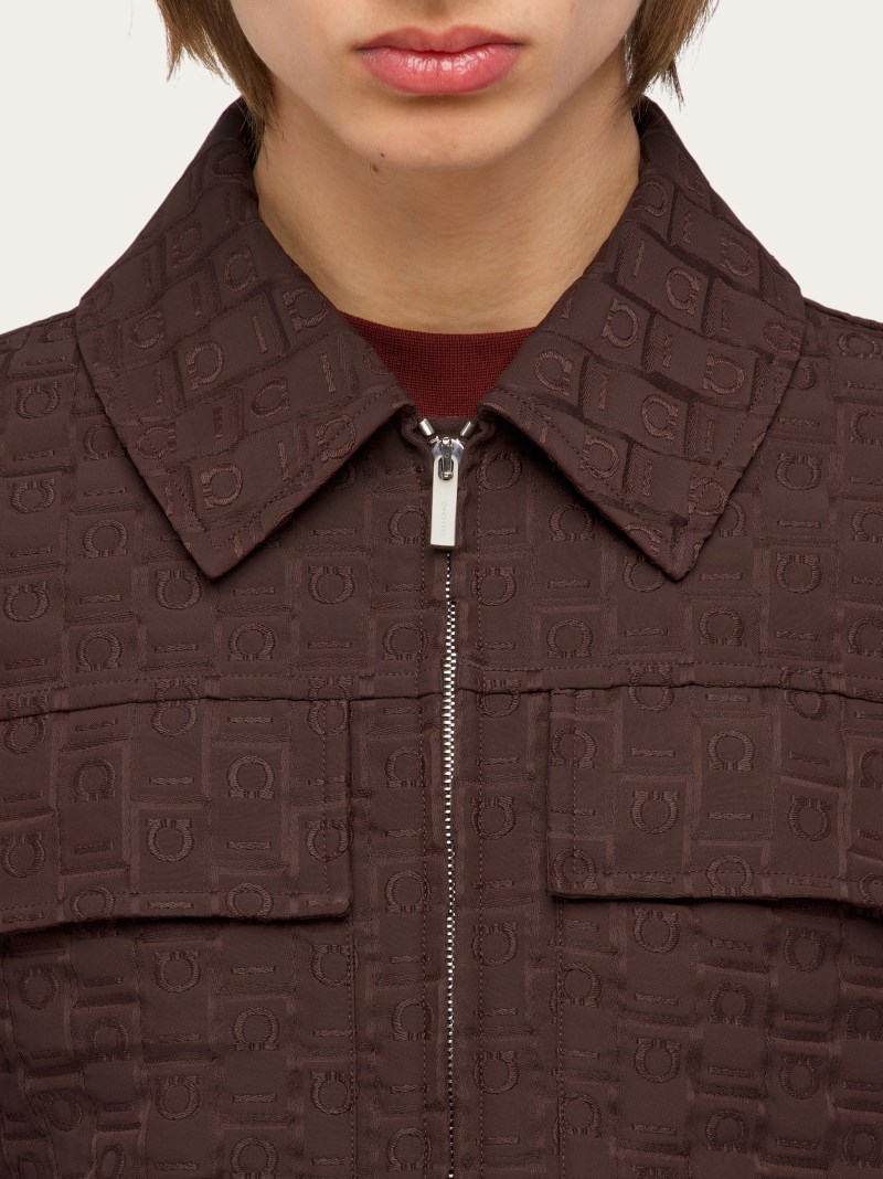 Ferragamo | Men's Monogram Blouson - Espresso