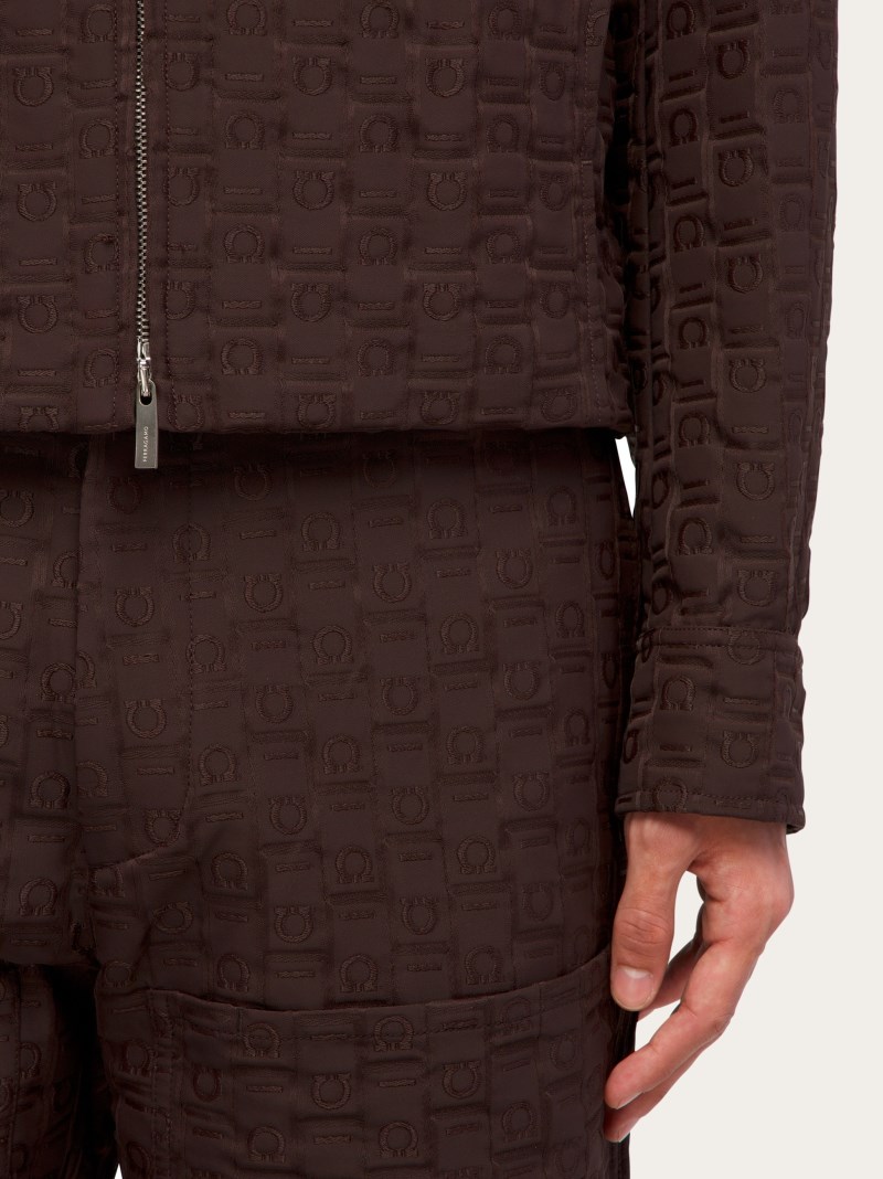 Ferragamo | Men's Monogram Blouson - Espresso