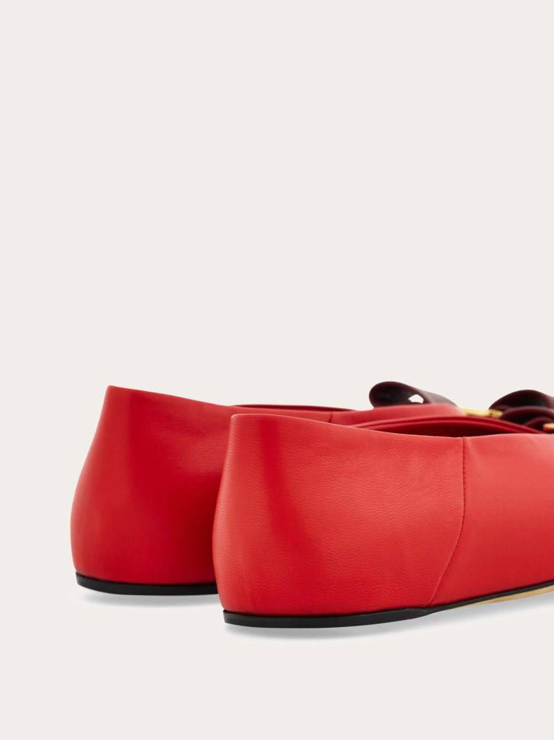 Ferragamo | Women's Vara Bow Ballet Flat - Flame Red