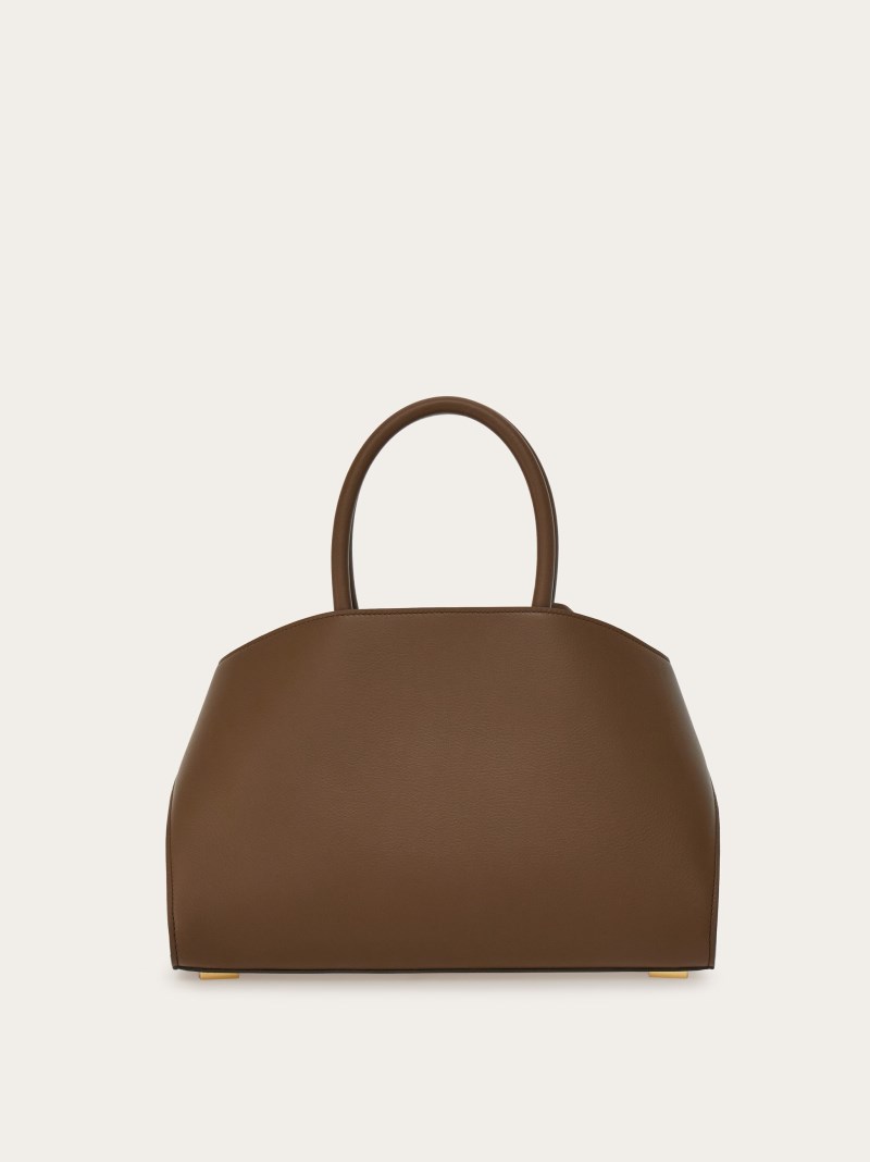 Ferragamo | Women's Hug Bicolor Handbag - Clay/Lapis
