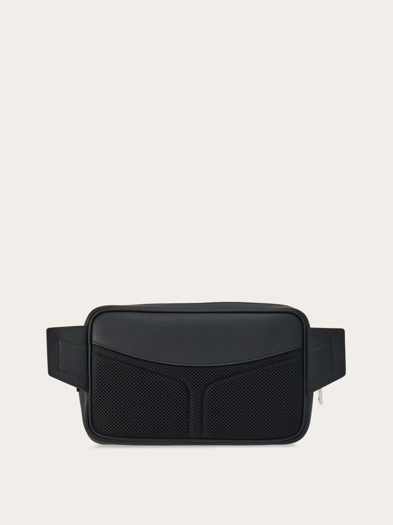 Ferragamo | Men's Gancini Belt Bag - Black