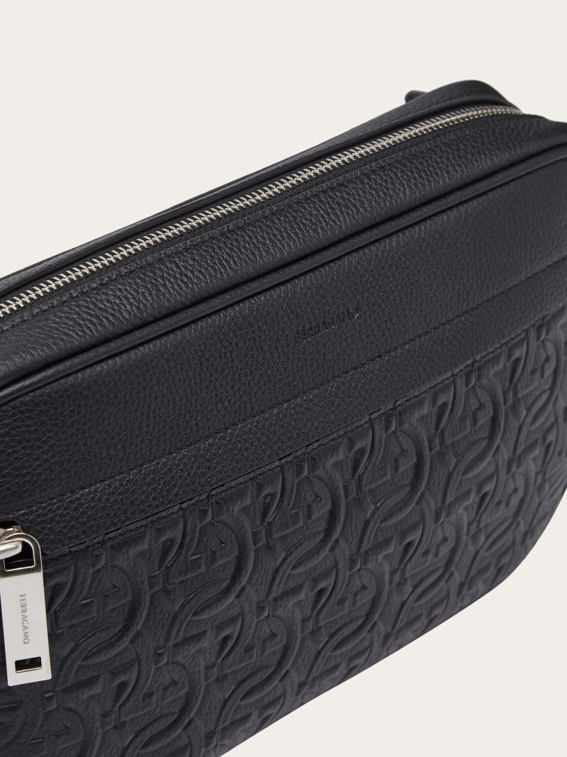 Ferragamo | Men's Gancini Belt Bag - Black