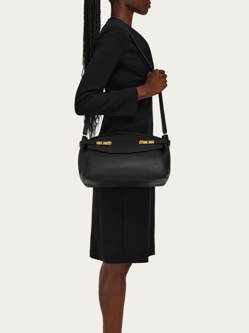Ferragamo | Women's Hug Soft Crossbody Bag - Black