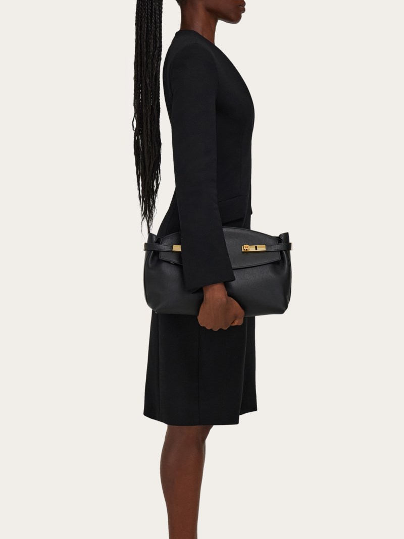 Ferragamo | Women's Hug Soft Crossbody Bag - Black
