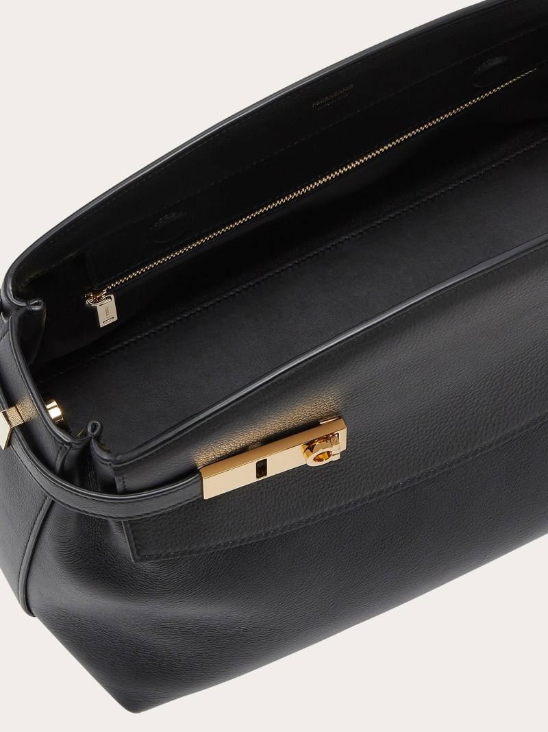 Ferragamo | Women's Hug Soft Crossbody Bag - Black