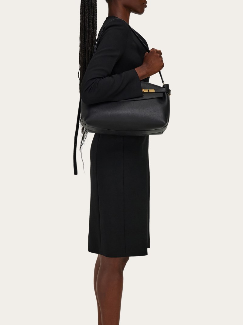 Ferragamo | Women's Hug Soft Crossbody Bag - Black