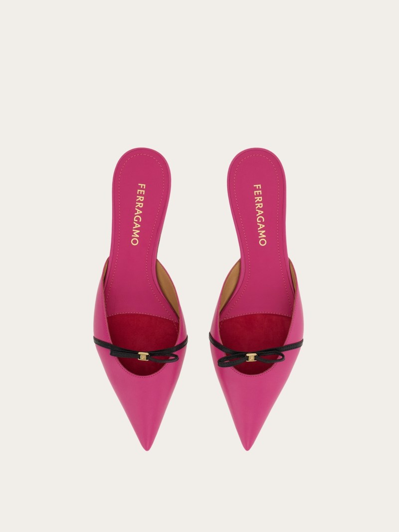Ferragamo | Women's Mini Bow Mule - Cherry