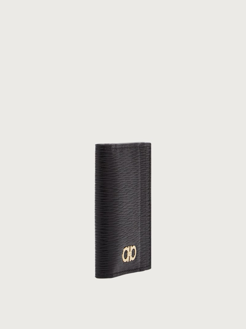 Ferragamo | Men's Gancini Credit Card Holder - Black
