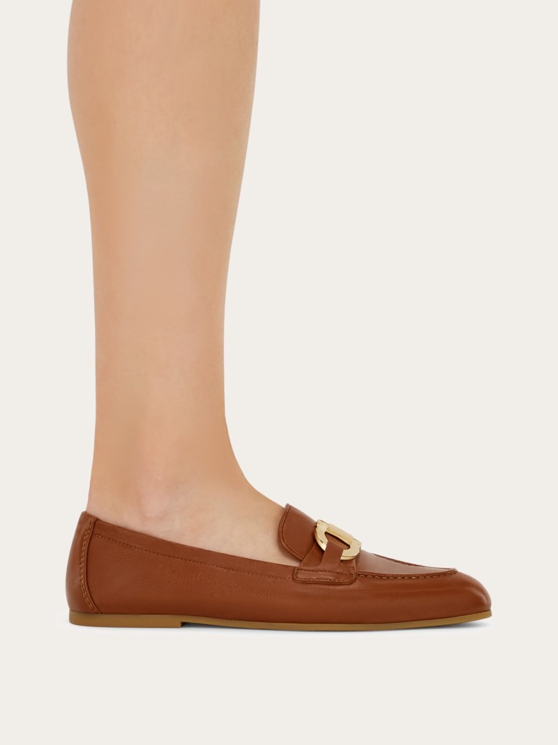 Ferragamo | Women's Elasticated Loafer - Natural