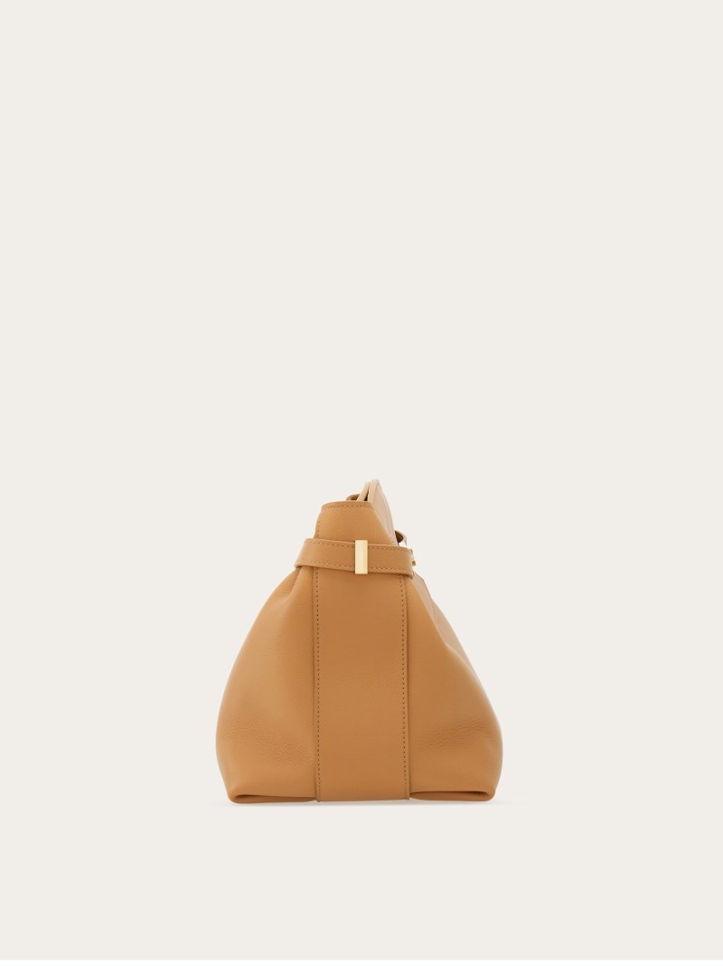Ferragamo | Women's Hug Soft Crossbody Bag - Light Camel