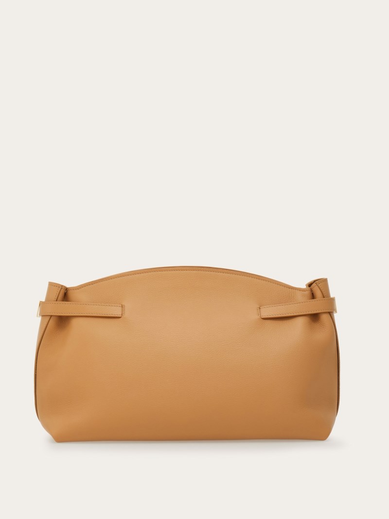 Ferragamo | Women's Hug Soft Crossbody Bag - Light Camel