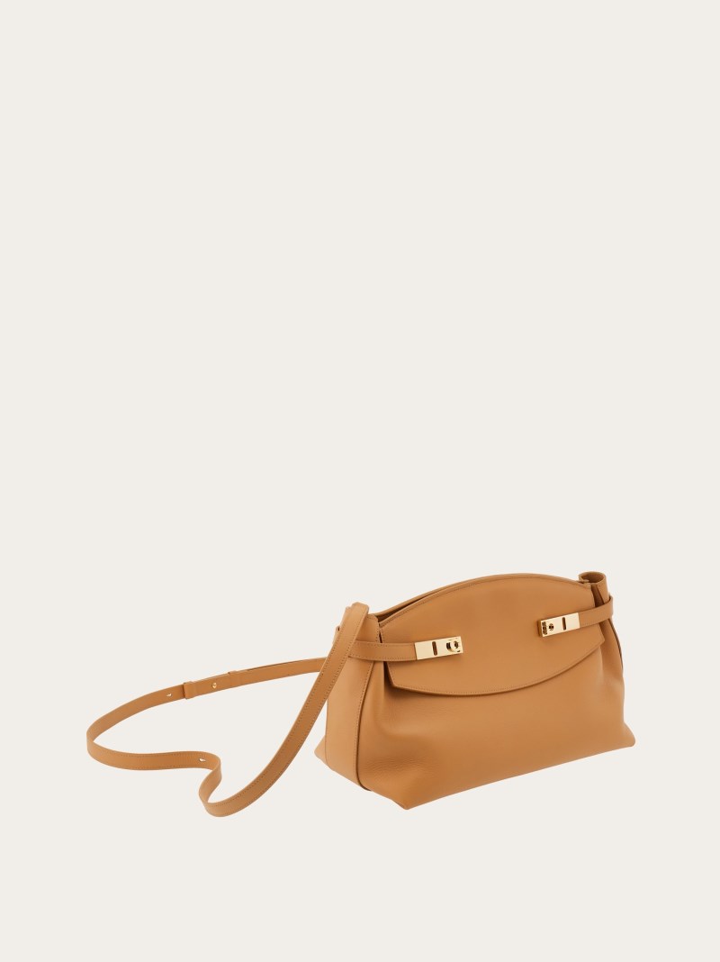 Ferragamo | Women's Hug Soft Crossbody Bag - Light Camel