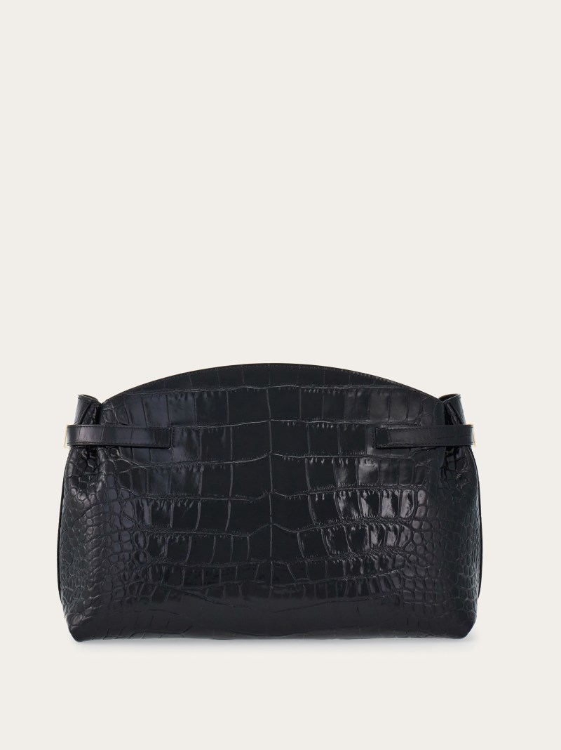 Ferragamo | Women's Hug Soft Crossbody Bag - Black